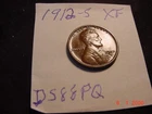 1912S 1C  Lincoln Cent XF Real Scarce this grade
