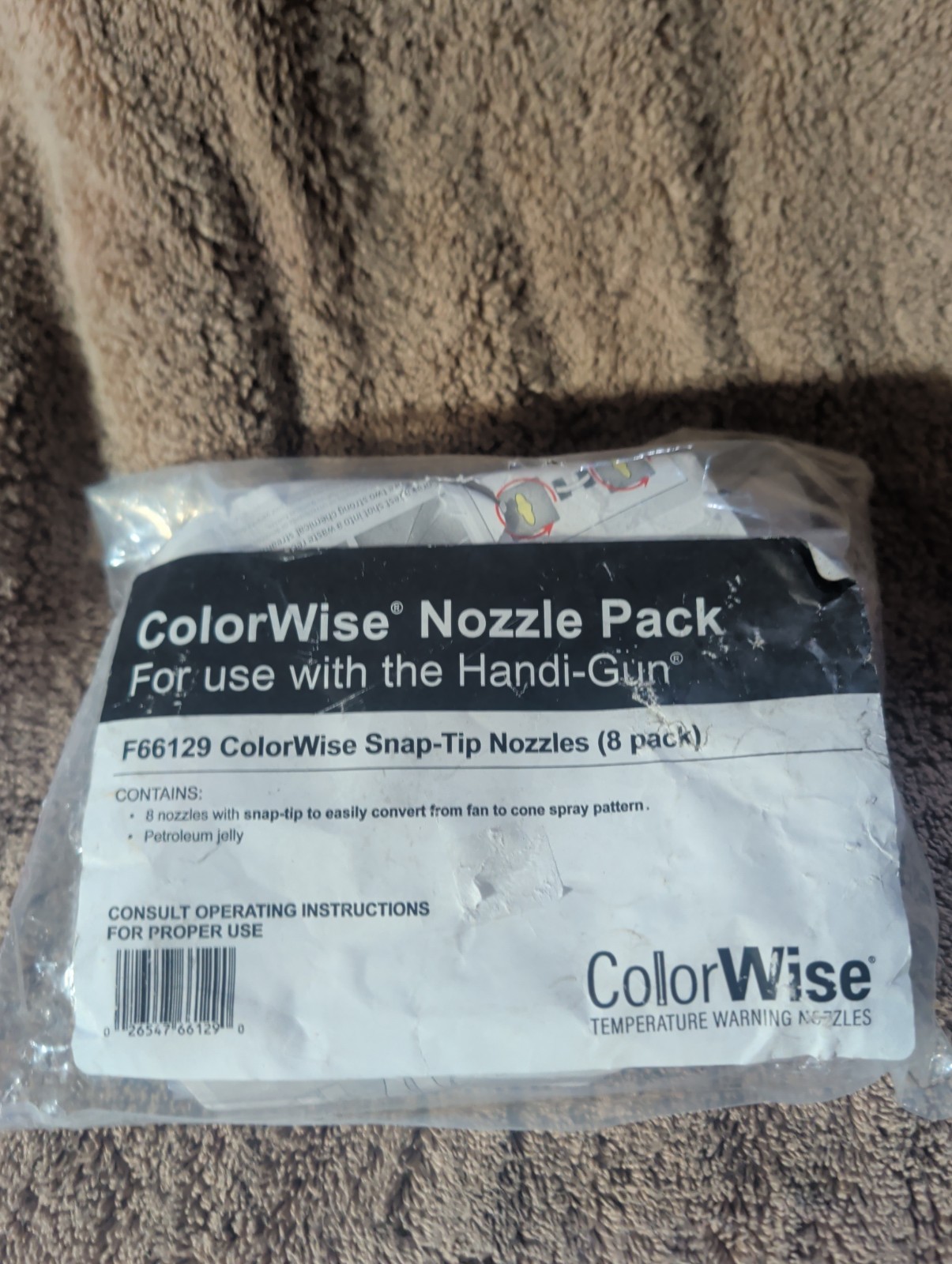 8-pack of HandiFoam ColorWise® Temperature Warning Snap-Tip Nozzles