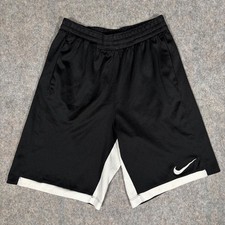 Nike Basketball Shorts Kids XL Black White Dri-FIT Mesh 939655-011 Boys Girls 