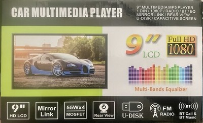 Autoradio / Car Multimedia Player 9 Zoll Touch Mirror Link 4 x 55Watt