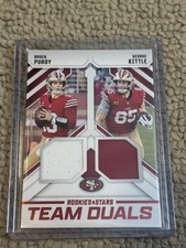 2025 Panini Rookies & Stars Team Duals #TD-SF Brock Purdy & George Kittle