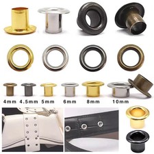 Metal Eyelets Rivets Washer Fabric Eyelet For Leather Crafts Clothing Repair DIY