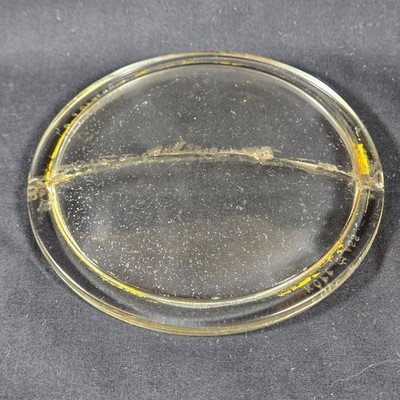 Vintage Kopp Glass Clear Signal Lens 5 3/8 DIA RDL Railroad Industrial