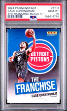 PSA 10 Cade Cunningham BLACK #1/1 - 2024-25 Panini Instant THE FRANCHISE #TF-11