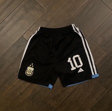Lionel Messi World Cup 2022 Black Shorts 3 Star Youth M