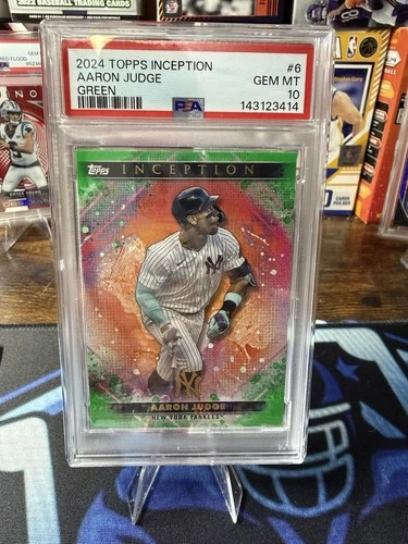 AARON JUDGE 2024 TOPPS INCEPTION #6 GREEN PSA 10