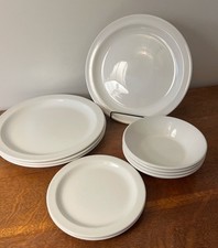 CHOICE Stonehenge Midwinter White Salad Dinner Plate Coupe Bowl 1970s England