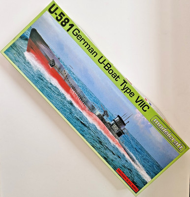 U-581 Deutsches U-Boot Typ VIIC Modellfahrzeug Maßstab 1:150 Plastikmodellbausatz motorisiert