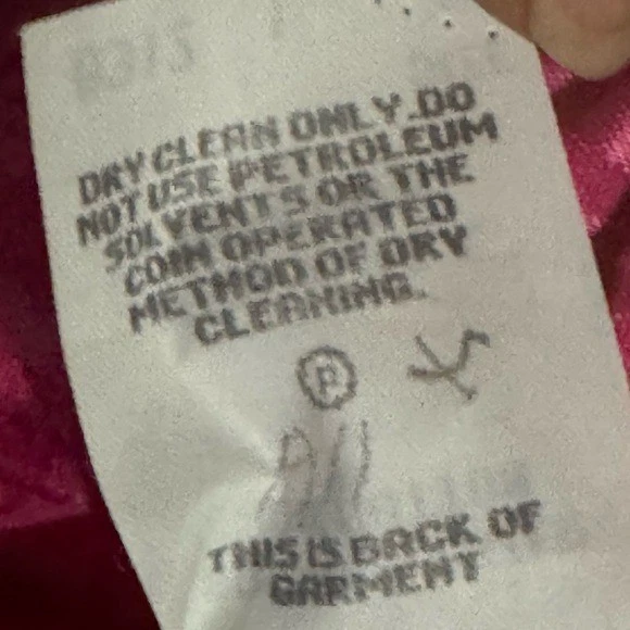 Donna Morgan Vintage Hot Pink Fuschia 2- Piece Blazer Skirt Set Size 6 Retro 80s - Image 4 of 4