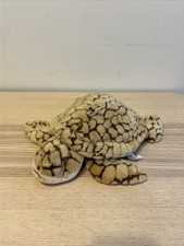 TOYSRUS EXCLUSIVE ANIMAL ALLEY TAN BROWN REALISTIC TURTLE PLUSH DOLL FIGURE TOY