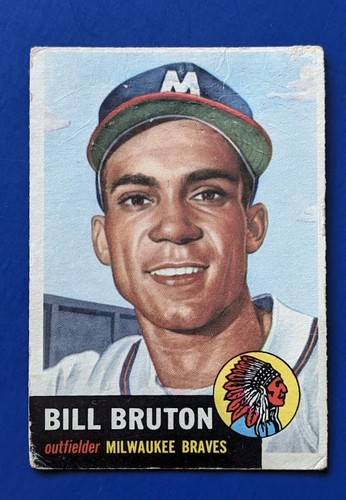 Bill Bruton #214 1953 Topps card