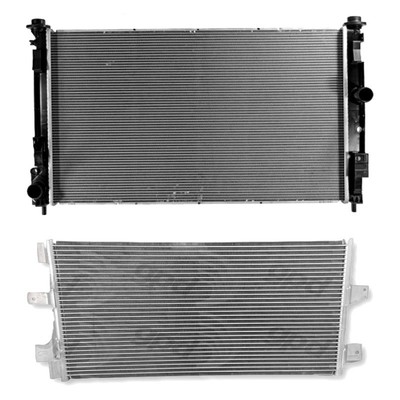 For Jeep Patriot 2007-2017 gpd BNDL-452607 Radiator & Condenser Kit