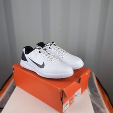 UK 10 - Nike Infinity Golf Shoes Mens White Leather Spikeless CT0531-101