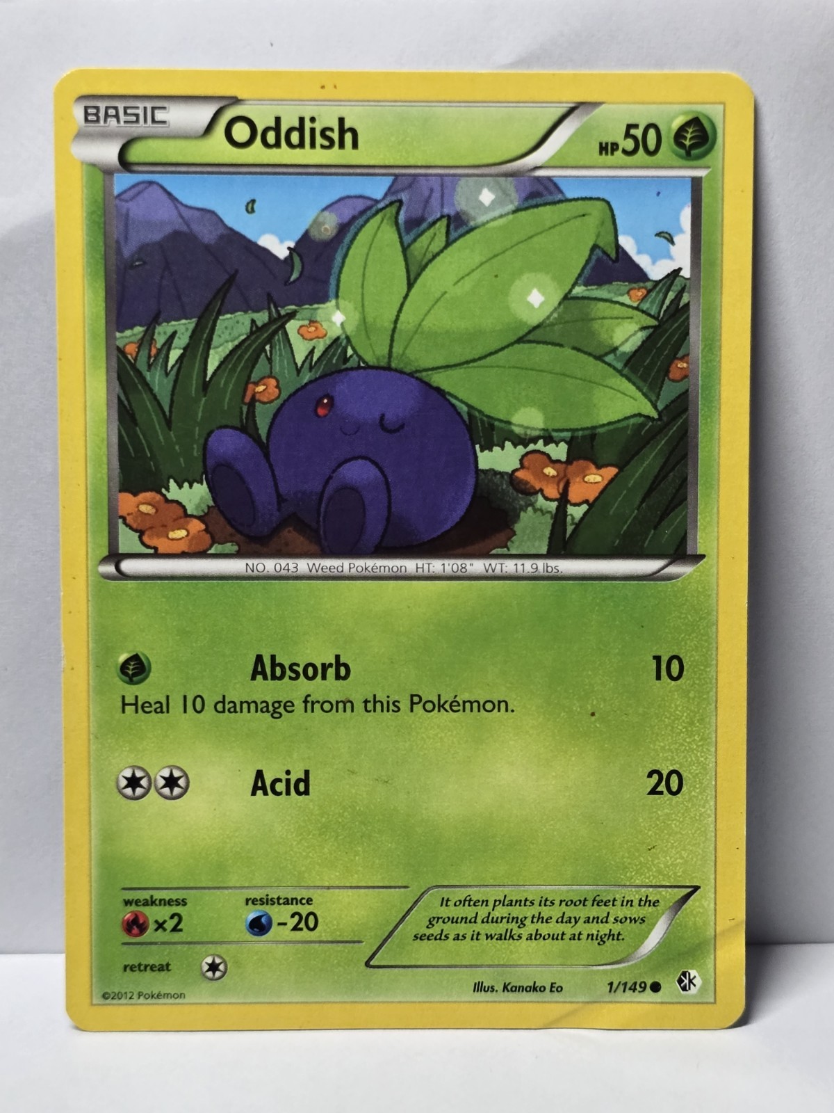 Oddish 1/149 Common Boundaries Crossed Pokemon MP
