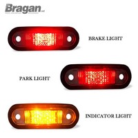 Bragan™ BRA1134 12V 24V Flush LED 3 Funktionen Marker Bremsanzeige