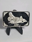 "June" Dr Peeper 12 Month Physical Fitness Program  1oz Silver Bar #638