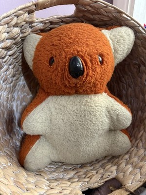 Vintage orange Koala Chad Valley Chilton Hygienespielzeug Plüschtier Stofftier 14 Zoll 