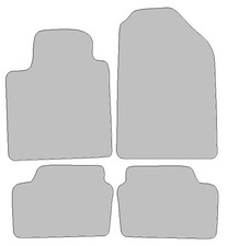 Fußmatten passend für Hyundai i10 Typ BA, IA (Baujahr 2013 - 2019), Dura graphit