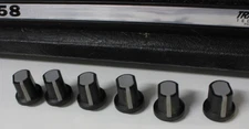 Vintage Peavey Amp Knob set Minx, Transtube etc... Set of 6  Straight Shaft