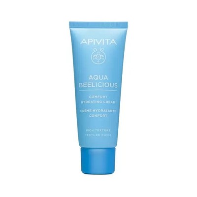 Apivita Aqua BeeLicious Comfort Hydrating Cream Rich Texture,40ml,98% Natural