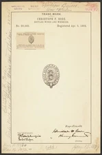 Christoph F. Bode for Bode Brothers, New York brand Bottled Wines and Whiskies