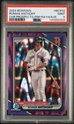 2024 Bowman Chrome Roman Anthony /250 Purple Ray Wave (RC) Boston Red Sox PSA 10