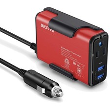 150W Power Inverter DC 12V to 110V AC Converter 4.2A Dual USB Car Adapter, Th...