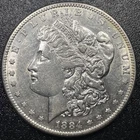 1884 S Morgan Silver Dollar $1 AU Details About UNC Cleaned