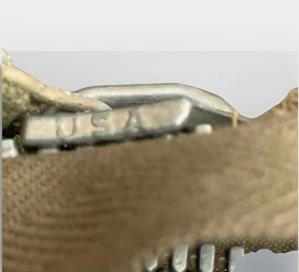 WW2 CROWN Militar Metal 39” Cremallera FINAL ABIERTO Algodón De Colección EE. UU. Foto 4 de 4