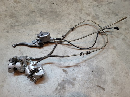 Can-Am DS450 Front Brake Lever Master Cylinder Line Caliper Assembly Setup 09 KY