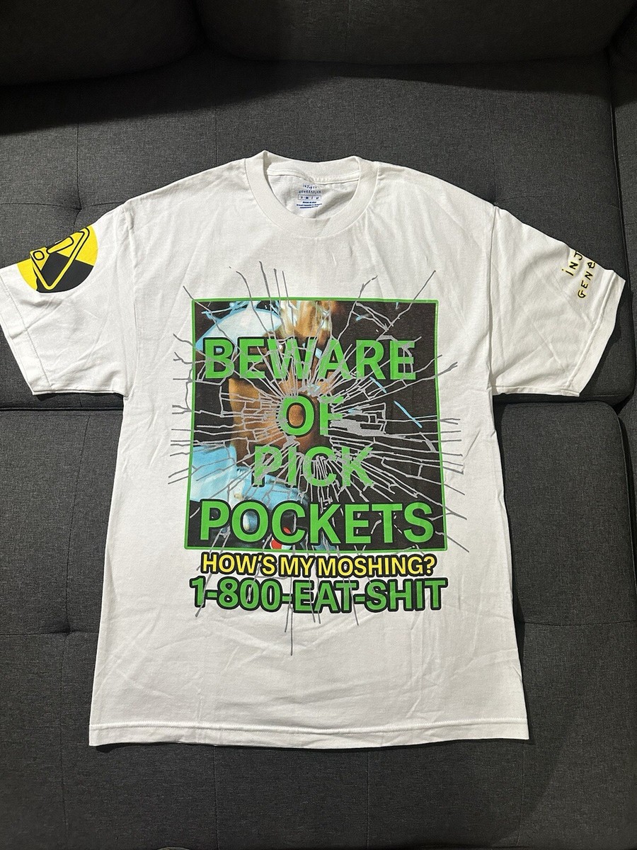 ASAP Rocky Tour Shirt Beware Of Pick Pockets Injured Generation