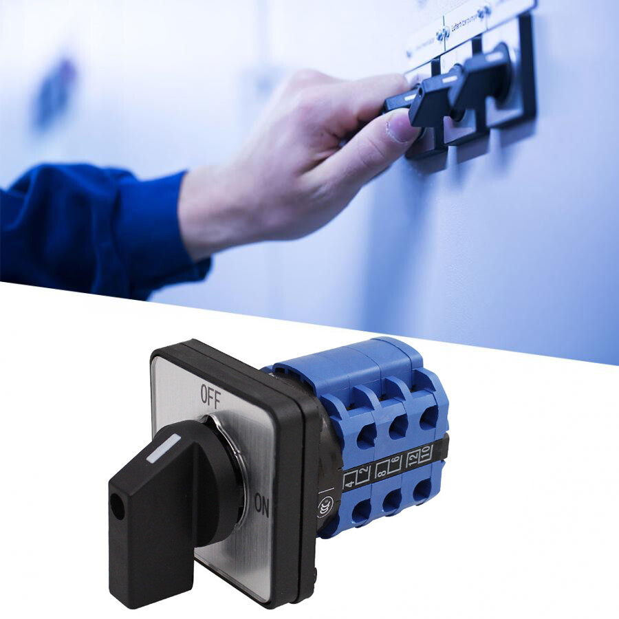 RS PRO, 3P 3 Position Changeover Cam Switch, 690 V, 20A | RS Rotary Changeover Switch Multi-step 5 Position Three Poles 20A Sel