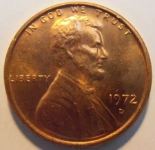 1972 D BU Lincoln Cent, Nice better grade coin (72DDB1)
