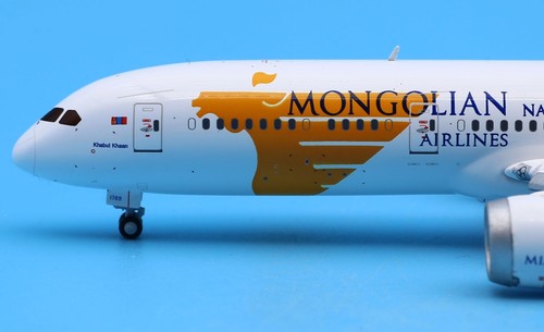 Modelo de avión fundido a presión JC Wings 1:400 MIAT Mongolian B787-9 JU-1789 aletas hacia abajo - Imagen 8 de 13
