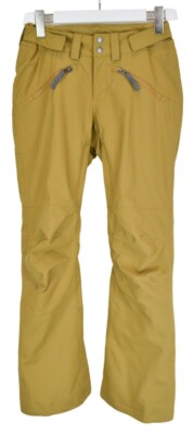THE NORTH FACE DryVent Skihose Damen XS Gelb Gefüttert Gepolstert Verstellbund