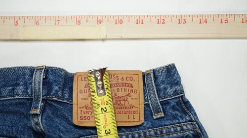 Rare VTG LEVI’S 550 Relaxed Fit Tapered Leg Red Tab Zip Fly Denim Jeans 90s SZ L - Picture 7 of 9