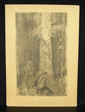 Original Lithograph by Leon WYCZOLKOWSKI (1852-1936) Poland c1930