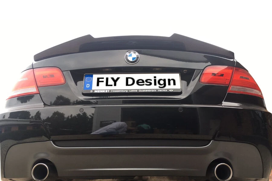 Echter Carbon-Heckdiffusor im High Kick-Stil, passend für BMW 3er E90 Limousine - Bild 2 von 4