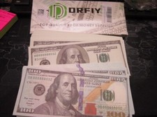 Stage Money  1000  Professional 2 Sided Theatrical Money Props 100 Bills