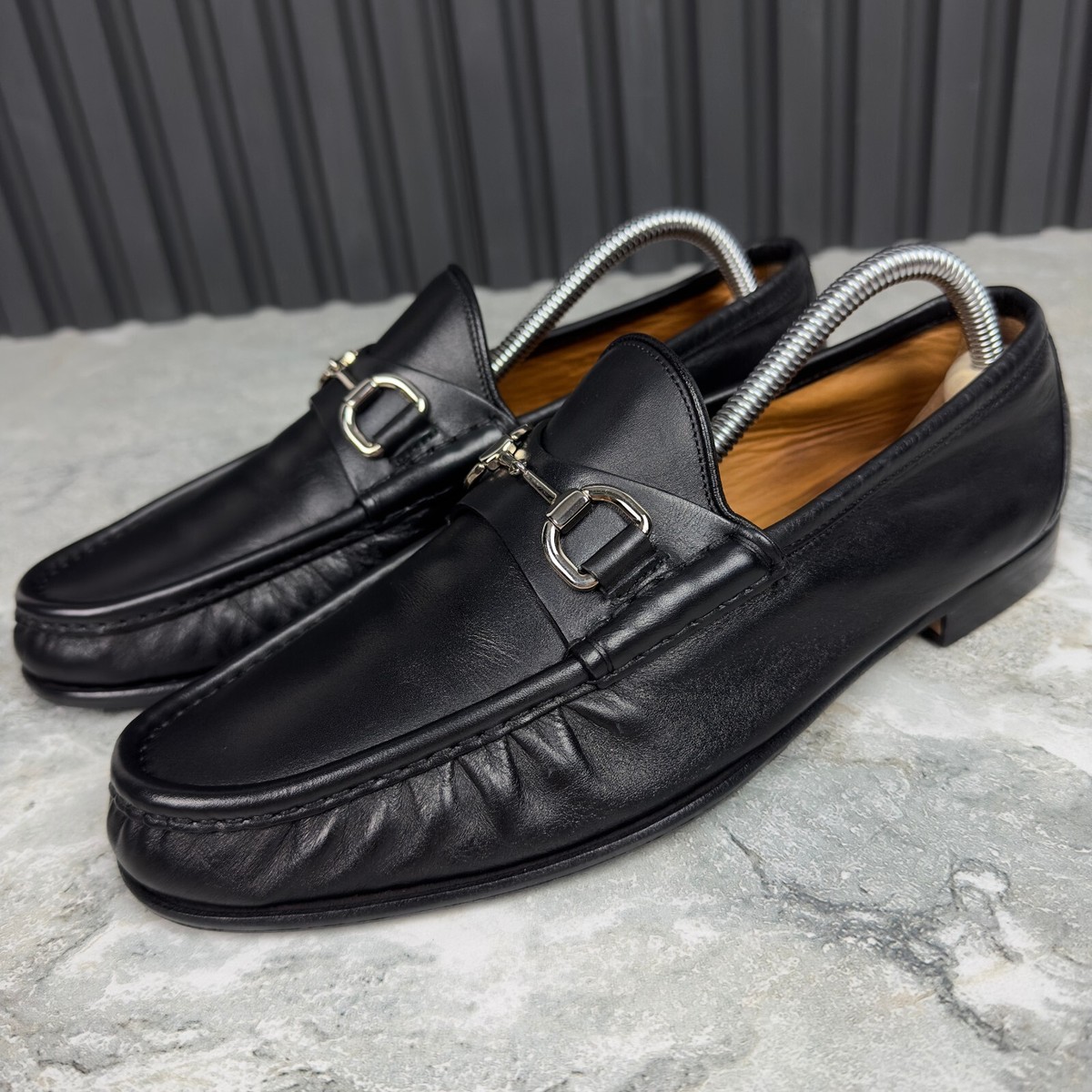 Gucci 1955 Horsebit Loafers Black Leather 7.5 G or 8 US or 41.5