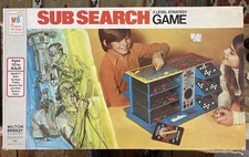 Vintage Milton Bradley Sub Search naval multi level strategy game 1970's