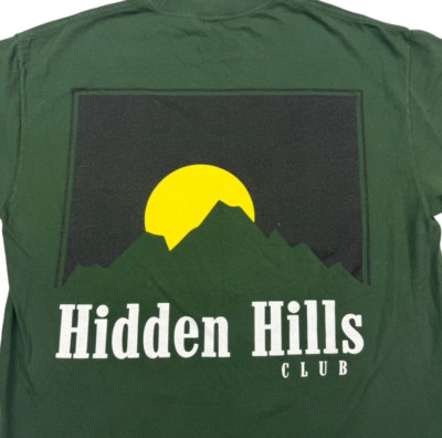 HH Hidden Hills Club Men s S/S T-Shirt Green   Medium