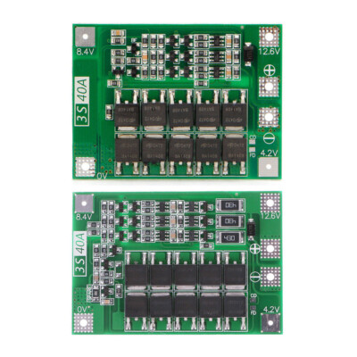 3S 11.1V 12.6V 40A Protection Board Balance BMS For 18650  Battery G4C9