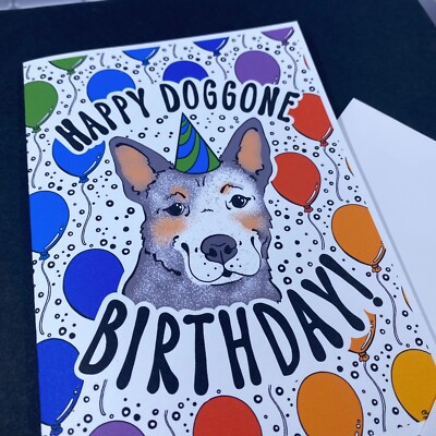 Wee Blue Coo Grußkarte 'Birthday Dog Meditate Yoga' – Witzige Kunstkarte Mit Umschlag Für Geburtstag & Besondere Anlässe
