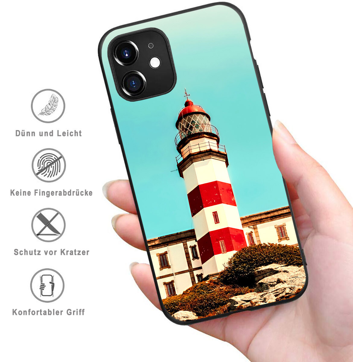 EASSGU TPU Handyhülle Für Redmi A1 / A2 (6.52 Zoll) – Weiches Silikon, Saphirblau
