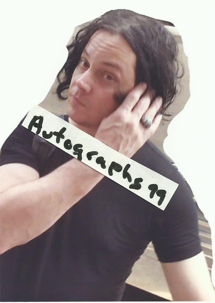 レア Jack White 直筆サイン The White Stripes The White Stripes Jack White Autographed 1/1 Custom Graphics