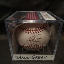 SHAWN GREEN BLUE JAYS/DODGERS SIGNED OML BASEBALL JSA BB #