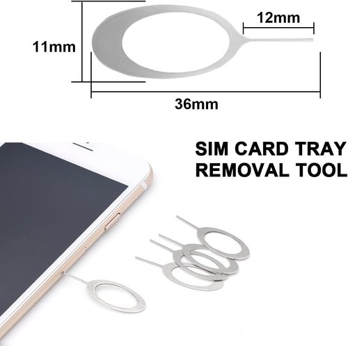 10x SIM Card Ejector Tray Opener Pin Tool for Samsung iPhone Tablets All Devices - Picture 5 of 13