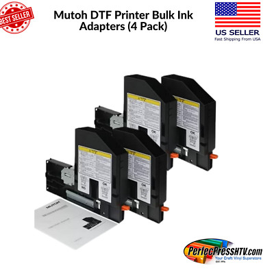 Mutoh DTF Printer Bulk Ink Adapters 1000ml (4 Pack)