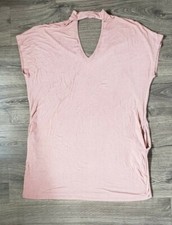 Elan Oversized Pink Jersey Knit Dress Women Sz Lg